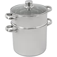 Crealys Olympe - Olla-Cuscusera de inox- 24 cm- 12 l